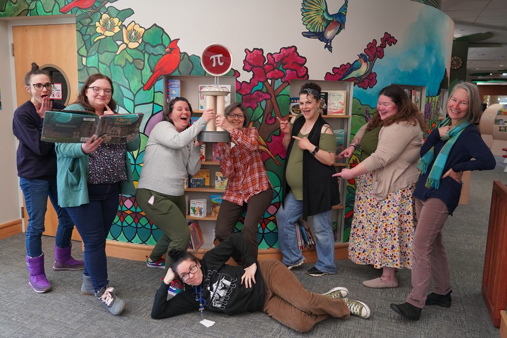 Betty Cobb with Childrens Library Staff 2023